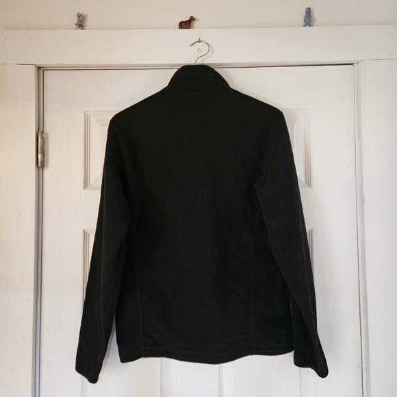 REVERSABLE Men's Black and Gray Patterned Sweater Fleece Jacket - Picture 4 of 4